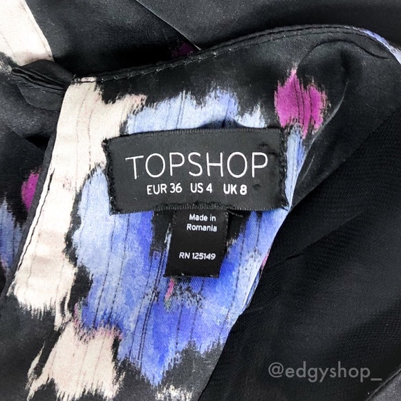 Topshop | Spot Floral Tunic Dress - Picture 4 of 5